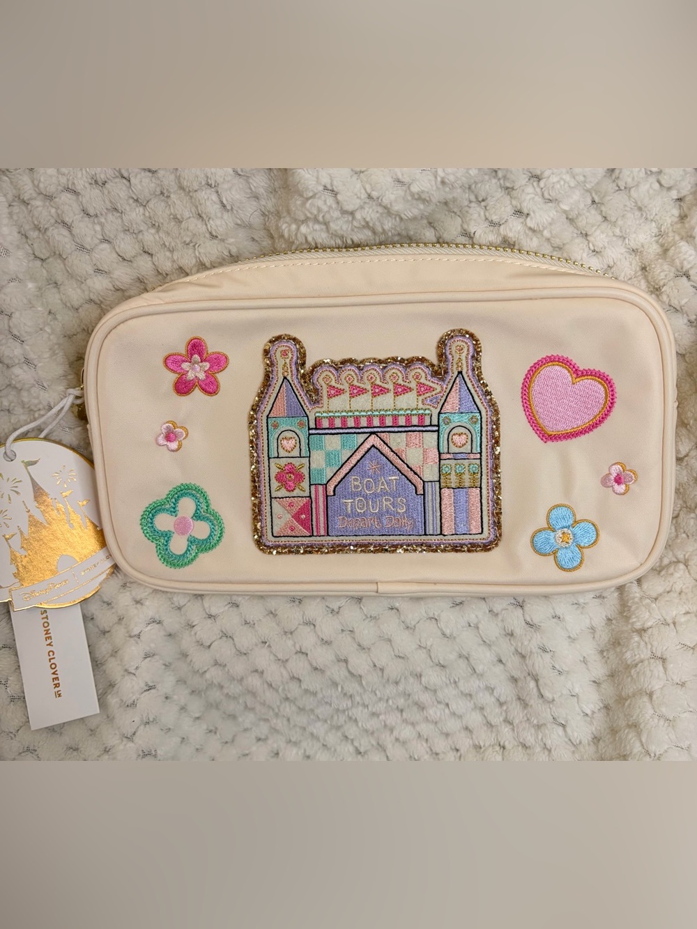 ✨ Stoney Clover Lane Disney It’s a Small World Pouch NWT